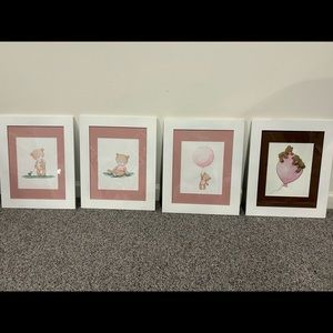 Nursery room wall photos.